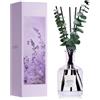 COCORRÍNA Diffusore Profumo Ambiente Lavender Eucalyptus, 200ml con 8 Bastoncini, Profumatore per Ambienti a Lunga Durata, Diffusore Elegante per Soggiorno, Camera, Bagno e Ufficio