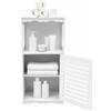 Linanty Armadietto da bagno, 37,6 x 28 x 79,8 cm, autoportante, mobiletto lavabo con porta, armadietto portaoggetti per bagno e camera da letto