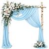 Whcctl 1.6*8m Tulle, Addobbi Matrimonio, Tenda Decorazioni Cerimonie (Blu) | Tulle Bianco Rotolo Matrimonio, per Matrimoni, Cerimonie, Feste Decorazioni per Palcoscenico