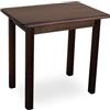 Metdrew Tavolo da Pranzo in Legno 90x60 cm - Tavolo Cucina per 2 Persone - Tavolo Piccolo - Stile Rustico - Pino - Piano con Angoli Arrotondati - Noce