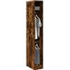 Gecheer Armadio Rovere Fumo 30x50x200 cm in Legno Multistrato,Armadio per Ingresso Armadio Camera da Letto,Armadietto Multiuso,Guardaroba Autoportante,Mobile Appendiabiti,P3307778