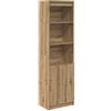 vidaXL Credenza Rovere Artigianale 50x35x180 cm in Legno Multistrato, mobile, mobiletto laterale, mobiletto portaoggetti alto, mobiletto portaoggetti