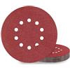 KONGMING 10 Pezzi Dischi Abrasivi 225 mm Grana 60 10 Fori Carta Vetrata per levigatrice per muro