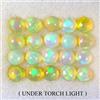 Gemsporium Rotondo Naturale Floreale Flash Gioco Di Colore Cristallo Fire Opal 20pcs 4.31ct