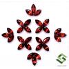 SBI Gems Naturale Granato Rosso Taglio Marchesa 5x2.50 MM Lotto 30 Pezzi 5.76 Cts Loose
