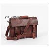 Fatto a mano Borsa Uomo Vintage Messenger In Vera Pelle Spessa Marrone Porta Laptop 14x18x6