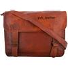 Fatto a mano Vintage Expert Borsa Tracolla Messenger Portatile In Pelle Marrone Fatta A Mano