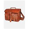 Fatto a mano Borsa di Pelle Computer 30.5cmX40.6cm Valigetta Portatile Uomo & Donna Cartella