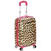Rockland F191 - Borsa a mano per bagaglio, motivo leopardato rosa, misura media, 50,8 cm