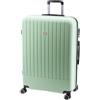 John Travel JOHNTRAVEL Valigia grande rigida John Travel Baobab 75 cm 85 litri espandibile, Verde, grande, Valigia da viaggio rigida ABS con quattro ruote.