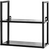 HAKU mensola da parete nero metallo scaffale pensile Dim. L 36 cm x A 36 cm x P 15 cm Stile: Modern