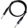 CORDIAL - CCFI 0.9 PP, Cavo Bilanciato Strumento con Connettori Dritti per collegamento Chitarra/Basso e Amplificatore, Lunghezza 90 cm
