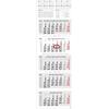 Geiger-Office Calendario 5 mesi con informazioni - vacanze scolastiche, vacanze e panoramica annuale 2027, calendario da parete I 33 x 100 cm, formato grande decorativo con 4 singoli blocchi di calendario perforati