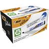 Bic Velleda 1751 Whiteboard Marker Chisel Tip Line Width 3.7-5.5mm Black Ref 1199175109 [Pack 12]