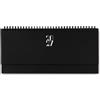 TEKSHOPPING Calendario da tavolo 2027 | Planner settimanale | Agenda planner 2027 | Planning 2027 | Settimanale Spirale Diario da Scrivania 30x10,5 cm Blocco Notes Copertina Rigida (BLACK)
