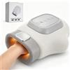 VeftBltrem Massaggiatore per Mani Airbag, Elettrico con Calore e Compressione, 3 Modalità, 3 Temperature, 5 Livelli, Timer Auto, Ricaricabile, per Artrite e Tunnel Carpale