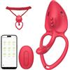 Qoosea Vibratore Clotoride per Donna, Vibratore Punto G Donna Coppia Telecomando Sex Toys Stimolatore per Clitoride con App 9 Modalità Vibratori per Donne, Giocattoli Sessuali per Adulti Coppie