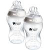 Tommee Tippee biberon anti-colica Natural Start 340ml, 2 pezzi con tettarella simile al seno materno, valvola anti-colica, autosterilizzante