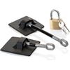 Guardianite Computer Security Products Blocca Porta Frigorifero con Lucchetto Antiscasso - Lucchetto Frigorifero Nero