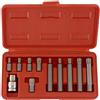 Neiko 10078 a Xzn Triple Square spline bit 12 set Point, CRV Steel, 11 pezzi | metrico