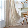 Sutuo Home Tende bohémien per camera da letto e soggiorno, lunghezza 228 cm, filtrano la luce, in stile rustico francese, vintage, shabby chic, nappe, trattamento per finestre, drappeggio bohémien, 1