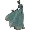 Guichifun, Statua a forma di fata, per collezione o arredamento domestico, giardino e ambienti esterni, con gonna a forma di foglia, in resina, stile rustico, regalo per donne, 21,6 x 13,3 x 30,5 cm