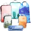 TRIPPED Travel Gear Cubi da imballaggio a compressione per viaggi - cubi da imballaggio e organizer da viaggio, grafici, 6 pezzi