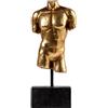 Guichifun Sculture Home Decor Busto Statua Maschile - Figura Decorazione in resina Moderna Oro Figure Decorative Scultura Arte per la Casa Regali di Natale di Compleanno per uomini e donne 7,6 x 3,8 x