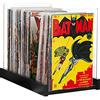 Komiq Contenitore per fumetti, espositore per collezionisti, in legno e acrilico, in attesa di brevetto, contenitore e organizer, per conservare fino a 150 numeri, 36,5 x 20,3 cm (nero)