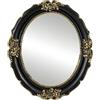 IAMOY Decorazione gotica, specchio da parete, stile vintage, ovale, 26,7 x 31,8 cm, nero