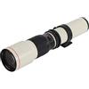 Xiuganpo Teleobiettivo da 500 Mm, Messa a Fuoco Manuale F8-f32 per | Costruzione Interamente in Metallo, Vetro Ottico con Rivestimento MC, Filettatura Filtro da 67 Mm, Anello per Treppiede,