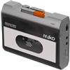 Gadhouse Official Gadhouse Miko - Lettore di cassette con Bluetooth 5.3, lettore di cassette portatile con design trasparente, USB-C e alimentazione a batteria, microfono integrato, registrazione one-touch, ingresso