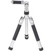 DUMRALBQE Treppiede per Telefono Treppiede for selfie stick con scheda micro SD, treppiede for telefono fotocamera per L'uso Quotidiano(Silver)