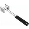 JEERSNP Batticarne da Cucina Manuale a Doppia Faccia 27cm，Batticarne Acciaio Inox | Batti Carne da Cucina, Martello per Carne con Impugnatura Antiscivolo, Attrezzo Cucina per Bistecca Manzo Pollo Maiale