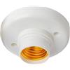 JTQYFI Lampada da soffitto, ventilatore a LED, lampada da soffitto, E27, luce da officina, luce ABS, struttura leggera