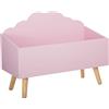 ATMOSPHERA CREATEUR D'INTERIEUR Cassapanca per giocattoli, armadietto a forma di nuvola, colore rosa
