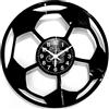 Instant Karma Clocks | Orologio da Parete Calcio | Design con Calciatori in Azione e Pallone Appassionati e Sportivi | Decorazione Originale (Nero-02)