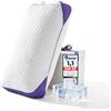BPC Cuscino Cervicale Memory Foam 40x80 cm, Altezza Regolabile | Cuscino Cervicale Ergonomico | Lato Fresco e Lato in Bambù | Supporto Bilanciato | Traspirante e Ipoallergenico
