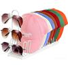 BlyeMichdi Porta Cappelli, Portaocchiali e Porta Cappelli, Porta Cappellini con Visiera, Supporto per Occhiali, Organizzatore per Cappelli per 8 Berretti, per Casa, Ufficio, Scrivania, Idea Regalo (Bianco)