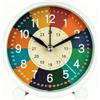 Comgooldool Sveglia analogica colorata per bambini, grande orologio da scrivania con suono delicato, divertente strumento didattico per camera da letto, studio, classe, plastica ABS, 10,67 cm (7020