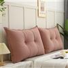 UWOBTN Cuscino da Lettura per Letto E Divano 60/70/90/100cm Cuscino Testata letto Grande Lettura Divano Cuscino Imbottito Supporto lombare Cuscini Rimovibile Schienale Cuscino da Parete(A4,60x55cm/26.6x21.6(