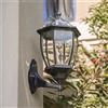 Generic Lampada da Parete Solare Contemporanea per Esterni Semplice Lampada da Parete Impermeabile per Balcone, Cortile, Villa, Porta, Hotel, Giardino (9211B H45CM Solare)