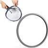Amacoam Guarnizione di Ricambio Pentola a Pressione Guarnizione in Gomma di Ricambio Diametro Interno 22 cm Anelli di Tenuta in Silicone di Ricambio Compatibile con WMF Perfect Coperchio Pentola