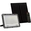 damastoreitalia Faro LED da esterno con pannello Solare 60W IP66 con Telecomando Luce Regolabile fredda calda naturale 3000K/4000K/6500K Sensore Crepuscolare (60W)