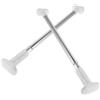 SUPVOX 2 Pezzi Asta Allungabile per Armadio in Acciaio Inox, 47-80 Cm