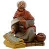 Fontanini Statuina presepe Pastore sul tappeto (283) cm.12 tipo legno Fontanini