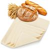 com-four® 2x Teli da Forno per Pane, Panno in Lino Naturale | Tessuto per Impasto - Cestino di Lievitazione e Pasta Madre - Copertura Riutilizzabile