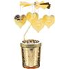Jsleid Portacandele Rotante Carosello, Natalizio Spinning Tea Light, Portacandele Girevole(Senza Candele), Rotazione Dipendente dal Calore, per Natale, Decorazioni Interne, Regali (Amore)