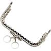 QSCTYG Chiusure per Borse Clic Clac 3 pz 8.5 cm Perline Caramelle Tono Argento Metallo Lucido Telaio Della Borsa Maniglia for Pochette Accessori Della Borsa Fare Cucito Bacio Chiusura di Blocco 992(Pearl)