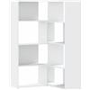 vidaXL Libreria Angolare 4Ripiani Bianca 85x85x140cm Legno Multistrato